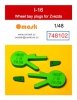 Omask 748102 I-16 wheel bay plugs (for Zvezda) 1/48